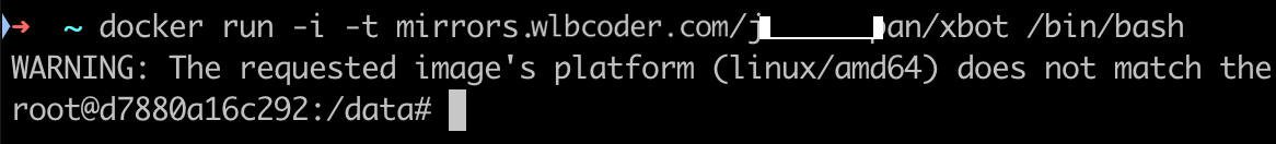 docker-run-warning